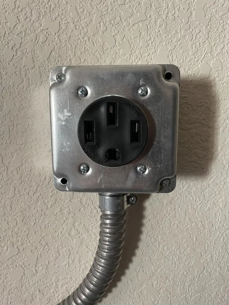 NEMA 14-50 outlet installed for Electrical Panel Upgrade in Clarkston